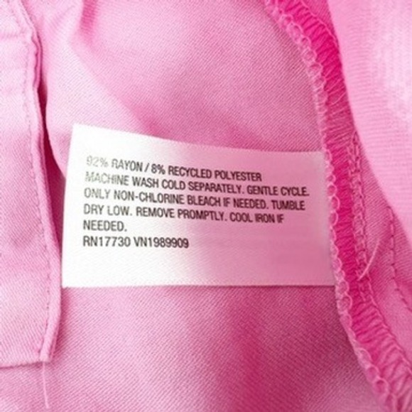 A New Day Women's Size 10 Pink High Rise Wide Leg Pleated Pants - Picture 6 of 6